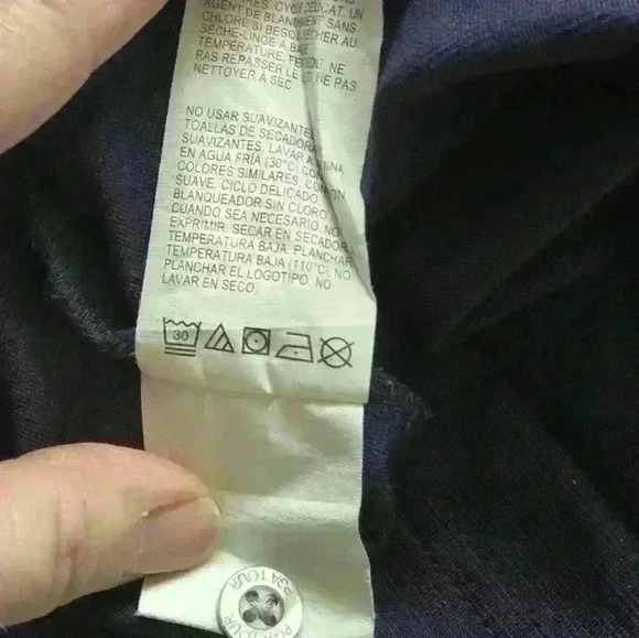 PGA TOUR Golf mens Blue Striped large polo short sleeve top - Picture 10 of 13